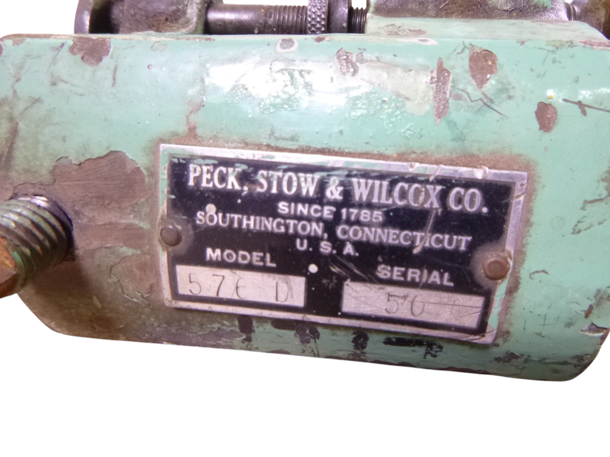 Vintage Peck Stow &amp; Wilcox Pexto 975 Base &amp; 576D Sheet Metal Burring Machine