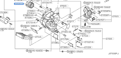 OEM Nissan 27210-S9604 Fan Blower Motor 27210S98604 Civilian 1999-2000 B.TD42 | Replacement Truck Parts, Trailer Accessories, Automobile Supplies, Car Parts &amp; Accessories