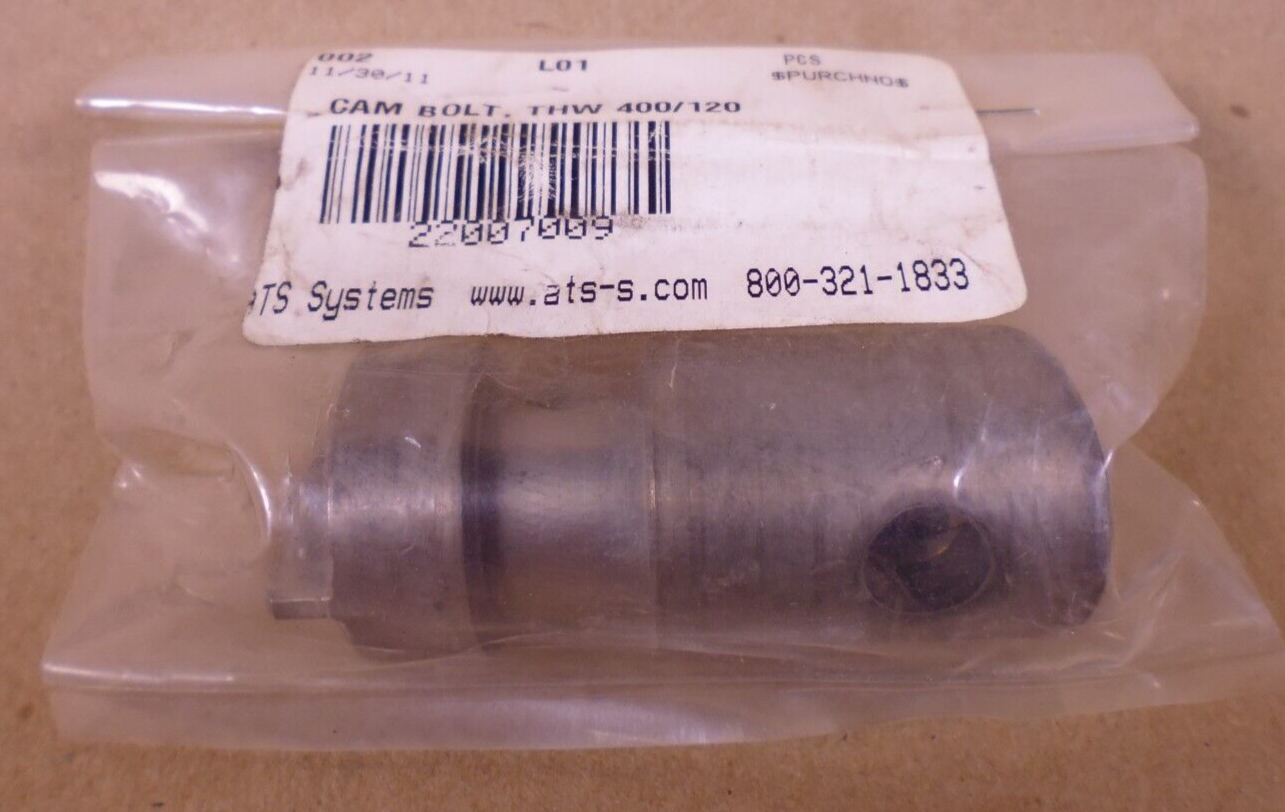 ATS Systems THW 400/120 400-120 Cam Bolt | Industrial MRO Replacement Parts, Manufacturing Machine Parts &amp; Components, Heavy Equipment Parts Supplier