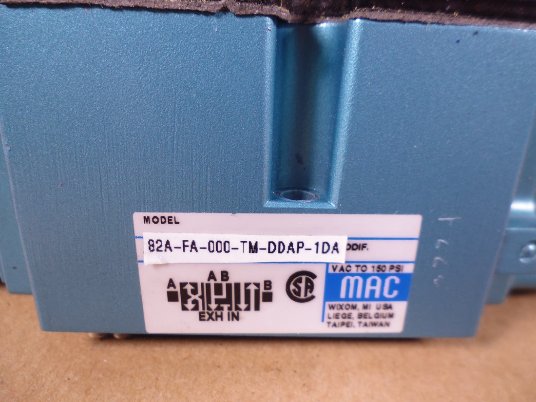MAC 82A-FA-000-TM-DDAP-1DA Solenoid Valve 24VDC 5.4W 150PSI | Electrical MRO Replacement Parts &amp; Components and Commercial Electrical Supplies Company