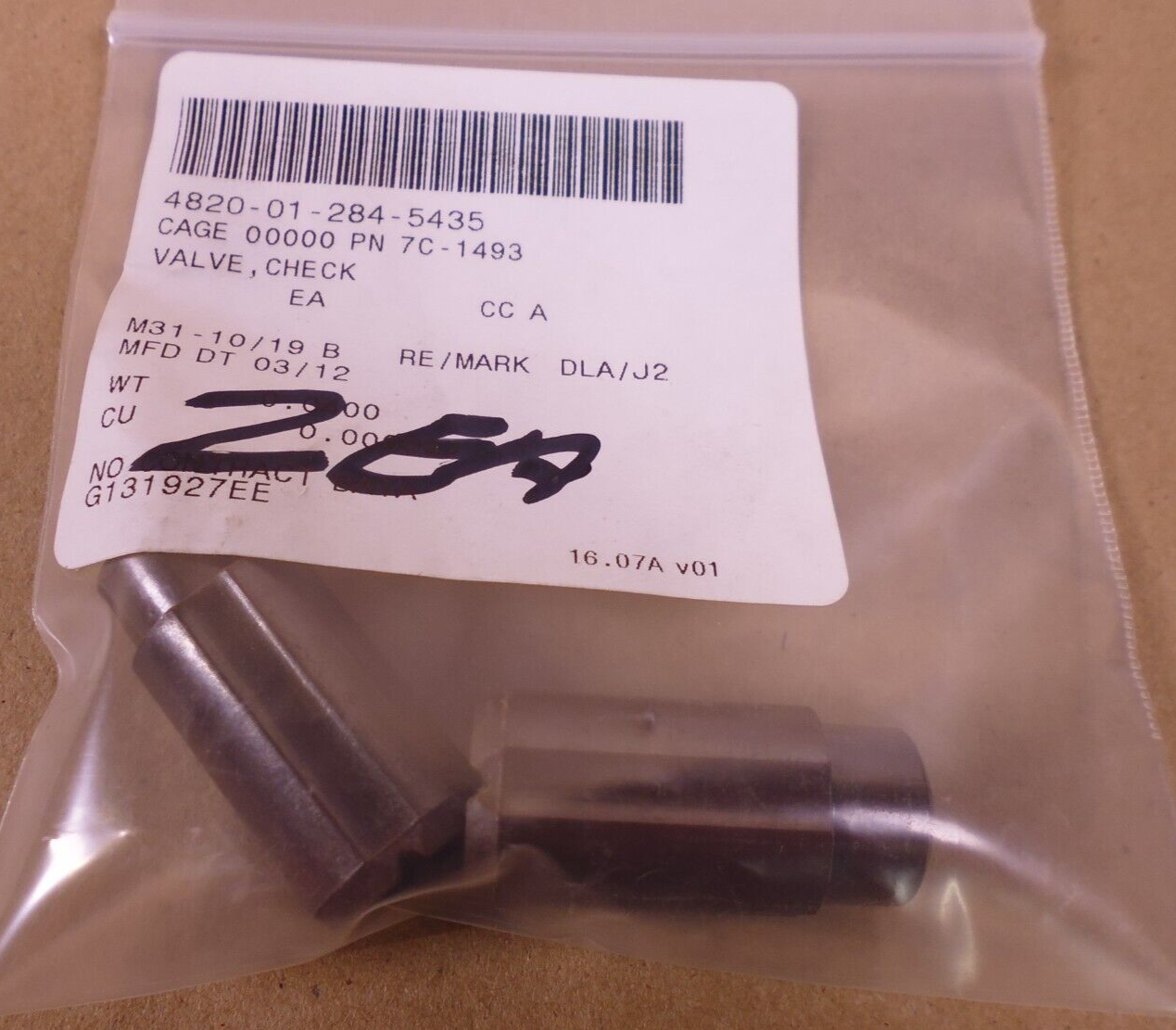 (Lot of 2) 7C-1493 - Valve Fits Caterpillar 7C1493 | Industrial Tractor Parts Supplier and Surplus Tractor Parts &amp; Accessories