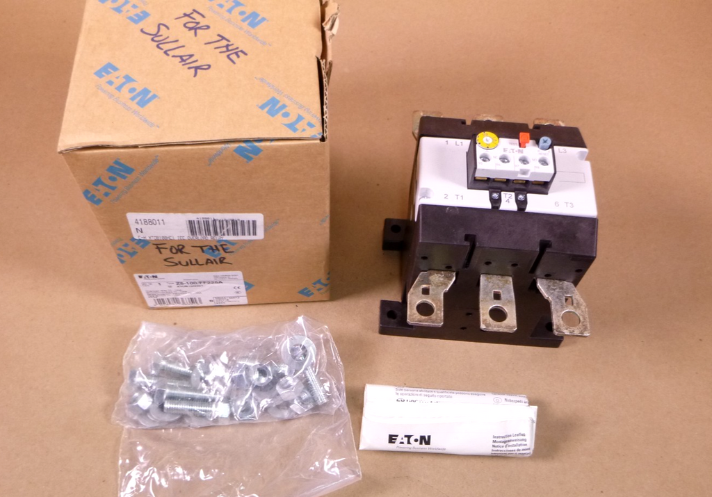 Z5-250/FF225A Eaton Overload Relay 200 - 250 Amp, 1 N/O, 1 N/C, 139573 | Electrical MRO Replacement Parts & Components and Commercial Electrical Supplies Company