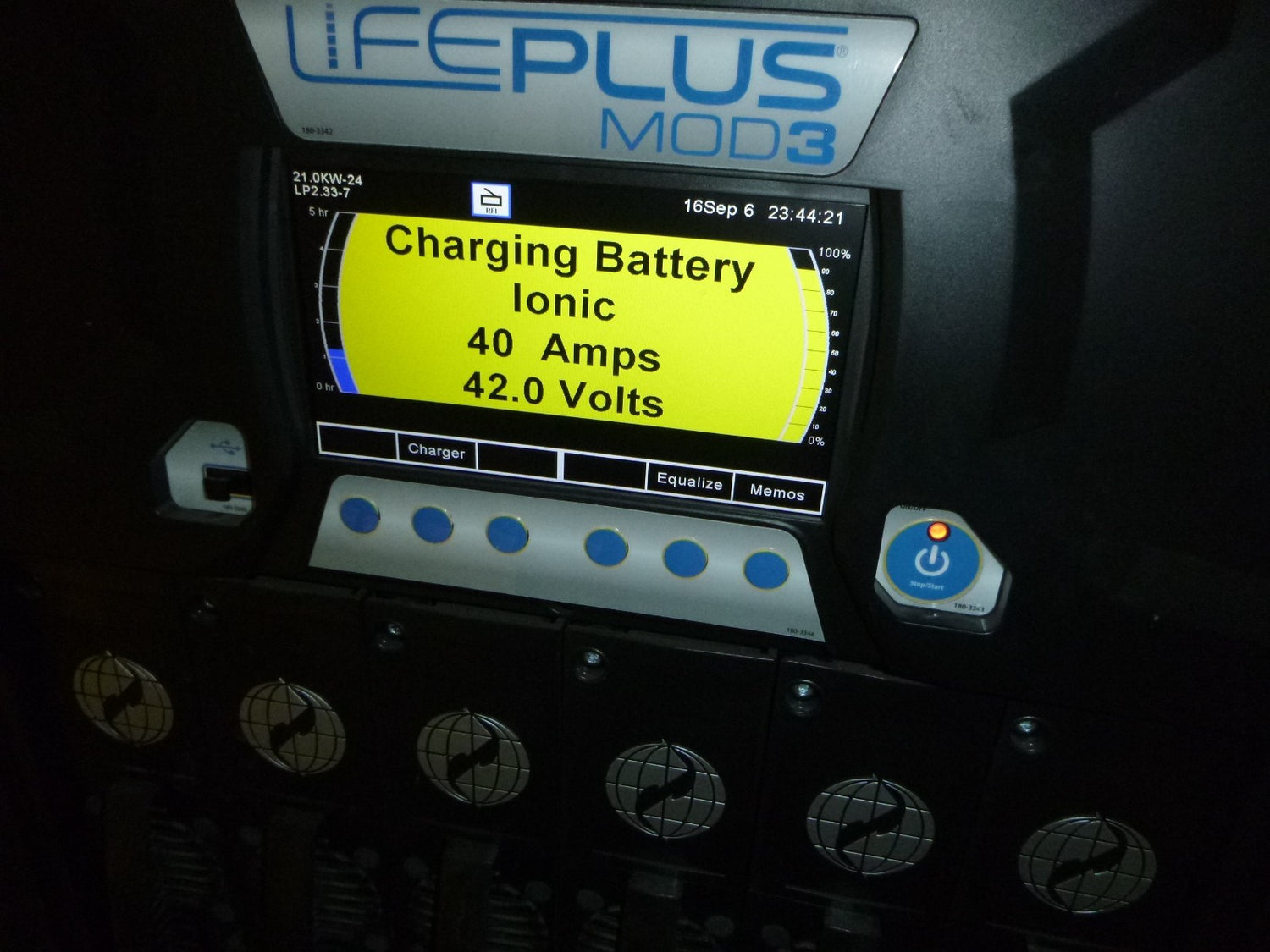 USED LPM3-48F-200G Hawker Life Plus 24/36/48 Volt Forklift Battery Charger 1500ah | Electrical MRO Replacement Parts &amp; Components and Commercial Electrical Supplies Company