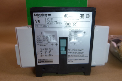 New Schneider Electric VBF6 / 080468 175A 3P Load Break / Disconnect Switch