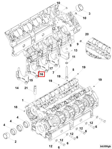 OEM Cummins 3049138 Main Bearing Cap V903 VTA903 Genuine | Replacement Truck Parts, Trailer Accessories, Automobile Supplies, Car Parts & Accessories