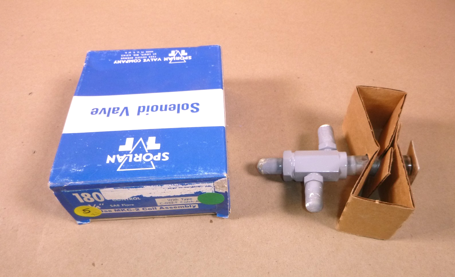 Sporlan 180, 3 Way Pilot Control Valve, 1/4" SAE Flare, Less Coil, M.O.P.D. 275 | Electrical MRO Replacement Parts &amp; Components and Commercial Electrical Supplies Company