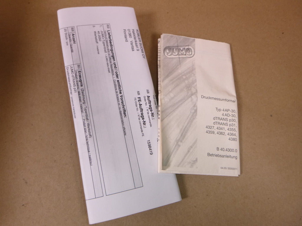 402050/000 JUMO dTRANS p31 Pressure transmitter for increased media temperature | Electrical MRO Replacement Parts & Components and Commercial Electrical Supplies Company