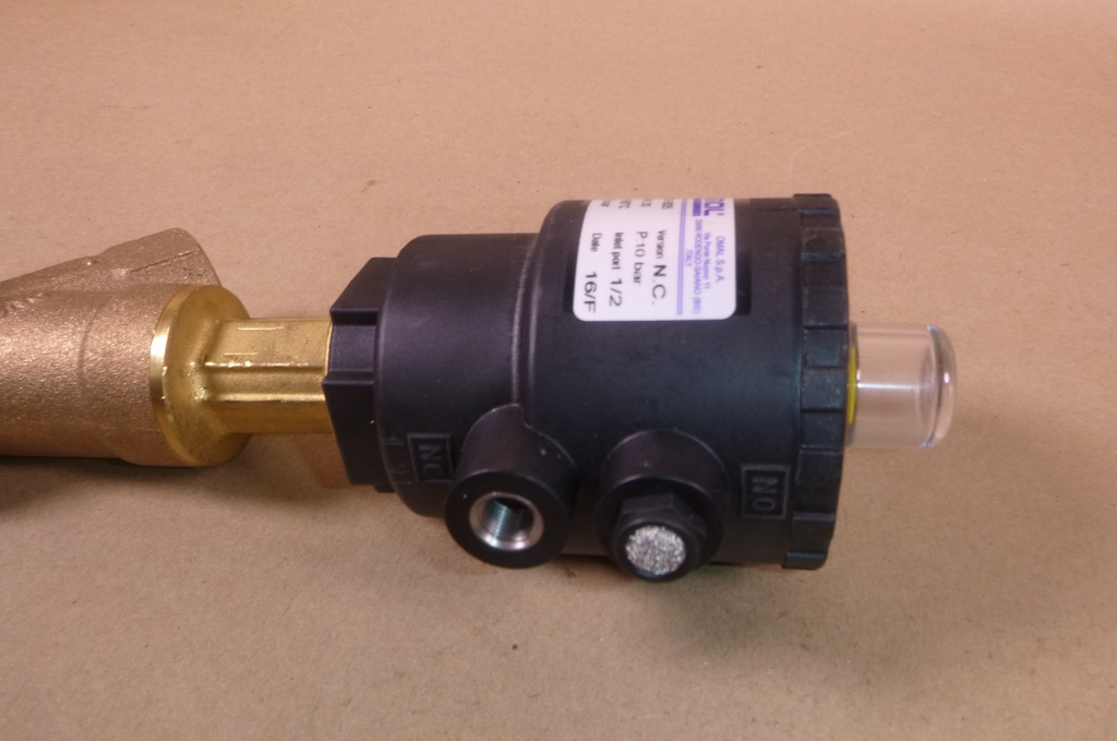 J9SPG1605 Omal ZEUS Pneumatic Brass Angle Piston Valve 3/4" NPT Conn 10 bar | Industrial MRO Replacement Parts, Manufacturing Machine Parts & Components, Heavy Equipment Parts Supplier