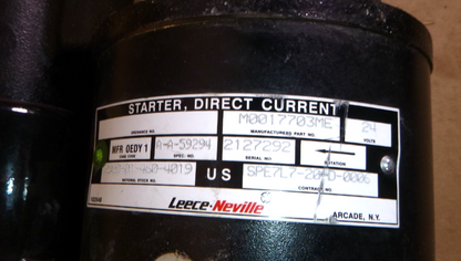 M0017703ME Leece Neville 24V Engine Starter Fits Cat 3116, 3126 Cummins NHC-250