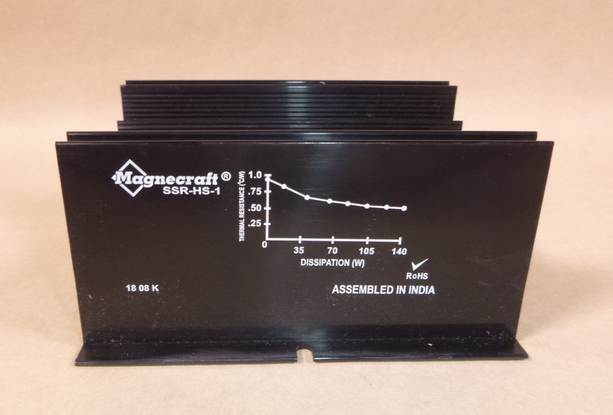 Schneider Electric Magnecraft SSR-HS-1 Aluminum Heat Sink For Solid State Relays