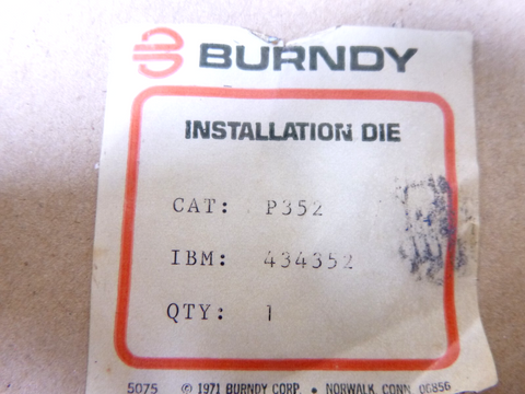 Burndy P352, 434352 P-Die Set, P-Die for Hydraulic Crimping Tools | Industrial MRO Tools and Replacement Industrial Equipment Components