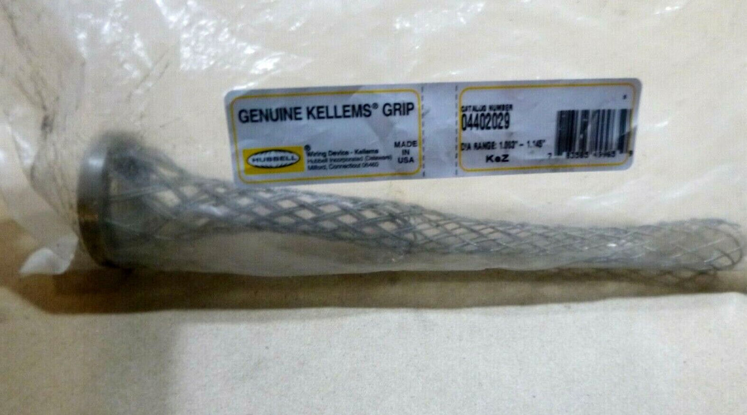 Hubbell Kellems Cable Grip 04402029, Grip 1.003-1.145" Diameter Range | Electrical MRO Replacement Parts &amp; Components and Commercial Electrical Supplies Company