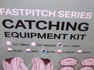 ALLSTAR Player Series CKW14.5PS Fastpitch Catchers Kit Royal Blue , + Bag | Industrial MRO Tools and Replacement Industrial Equipment Components