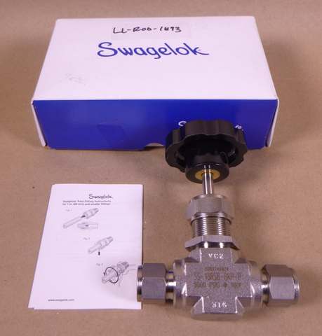 SS-18RS8-BKP-P Swagelok Needle Valve SS-18RS8 5000PSIG @ 100F