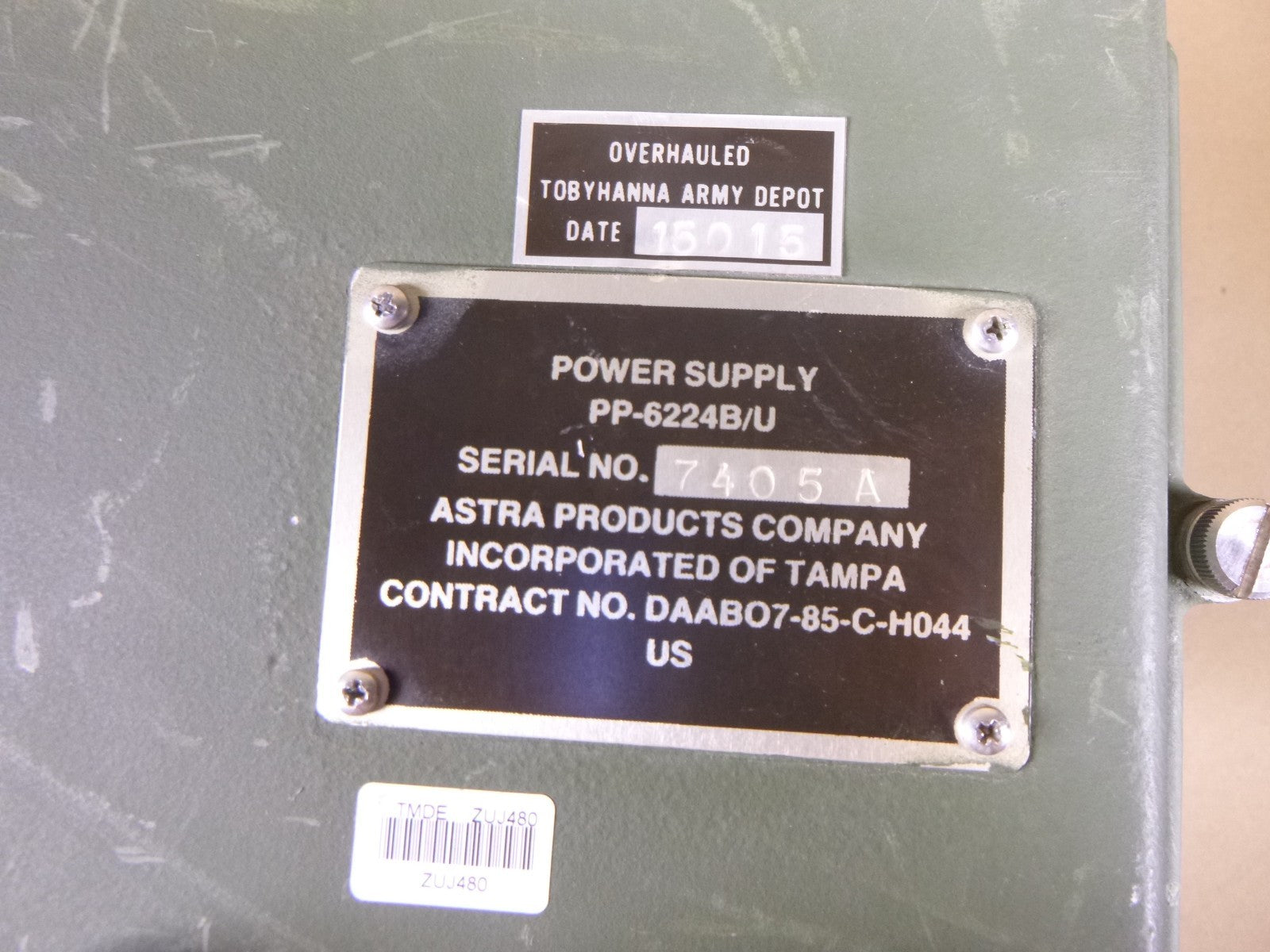 USED PP-6224B/U Astra Products Tactical Power Supply 24V USGI , 6130-01-223-0267 | Industrial MRO Replacement Parts, Manufacturing Machine Parts &amp; Components, Heavy Equipment Parts Supplier