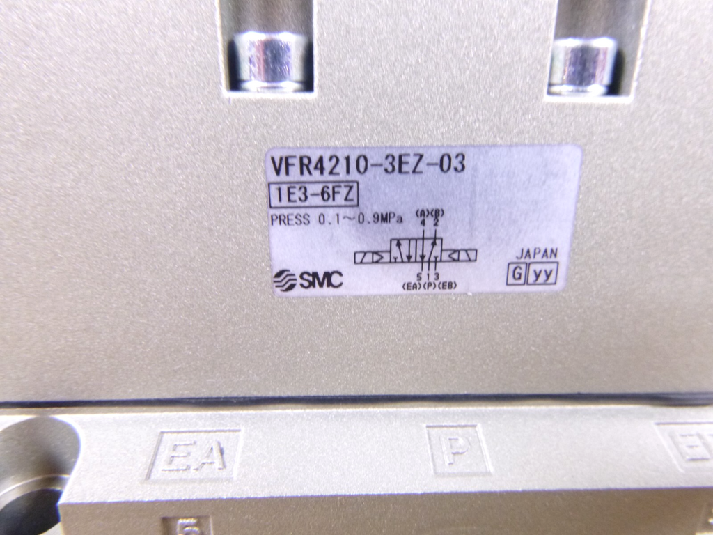 VFR4210-3EZ-03 SMC 5 Port Solenoid Valve, 2 Position Double, 120V, 3/8" Ports | Industrial MRO Replacement Parts, Manufacturing Machine Parts & Components, Heavy Equipment Parts Supplier