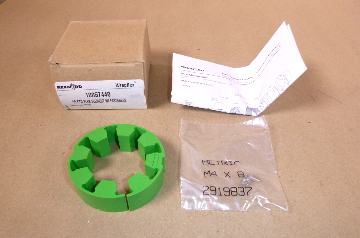 Rexnord Wrapflex Size 5R Flex Element 60D Polyurethane (Green) 0789006, 10057440 | Industrial MRO Replacement Parts, Manufacturing Machine Parts &amp; Components, Heavy Equipment Parts Supplier