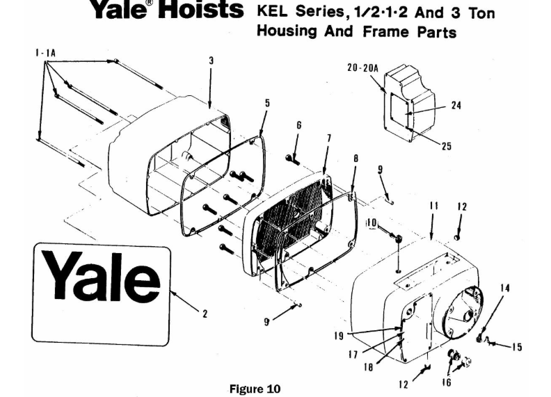 640346700 Yale Gear Case Cover For KEL Series Hoist | Industrial MRO Replacement Parts, Manufacturing Machine Parts & Components, Heavy Equipment Parts Supplier