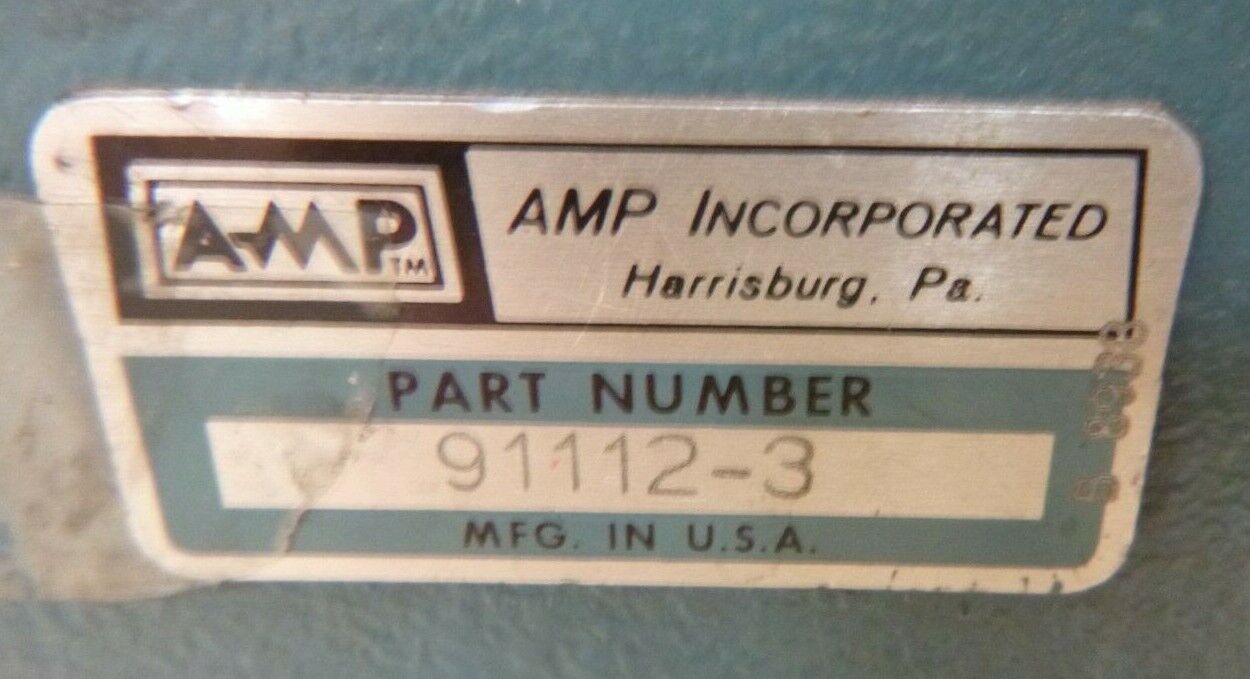 AMP USA 91112-3 PNEUMATIC ARBOR PRESS AMP *UNTESTED* | Industrial MRO Replacement Parts, Manufacturing Machine Parts &amp; Components, Heavy Equipment Parts Supplier