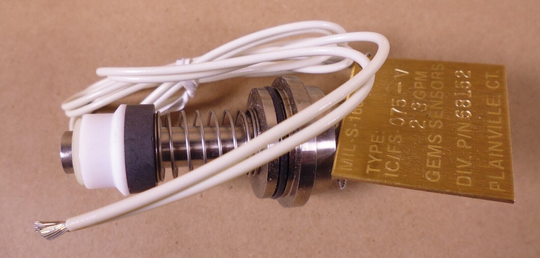 Gems Sensors 68152 Valve Bonnet FS-200 FS-400 Series Shuttle-Type Flow Switch | Industrial MRO Replacement Parts, Manufacturing Machine Parts &amp; Components, Heavy Equipment Parts Supplier