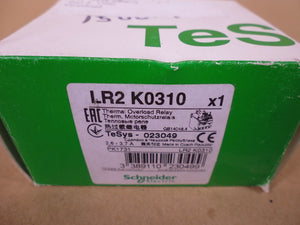 Schneider LR2K0310 Thermal Overload Relay 2.6~3.7A