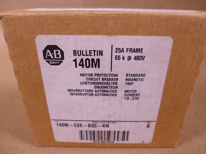 Allen Bradley 140M-C2E-B25-KN Series B Motor Protection Circuit Breaker 1.5-2.5A | Electrical MRO Replacement Parts &amp; Components and Commercial Electrical Supplies Company