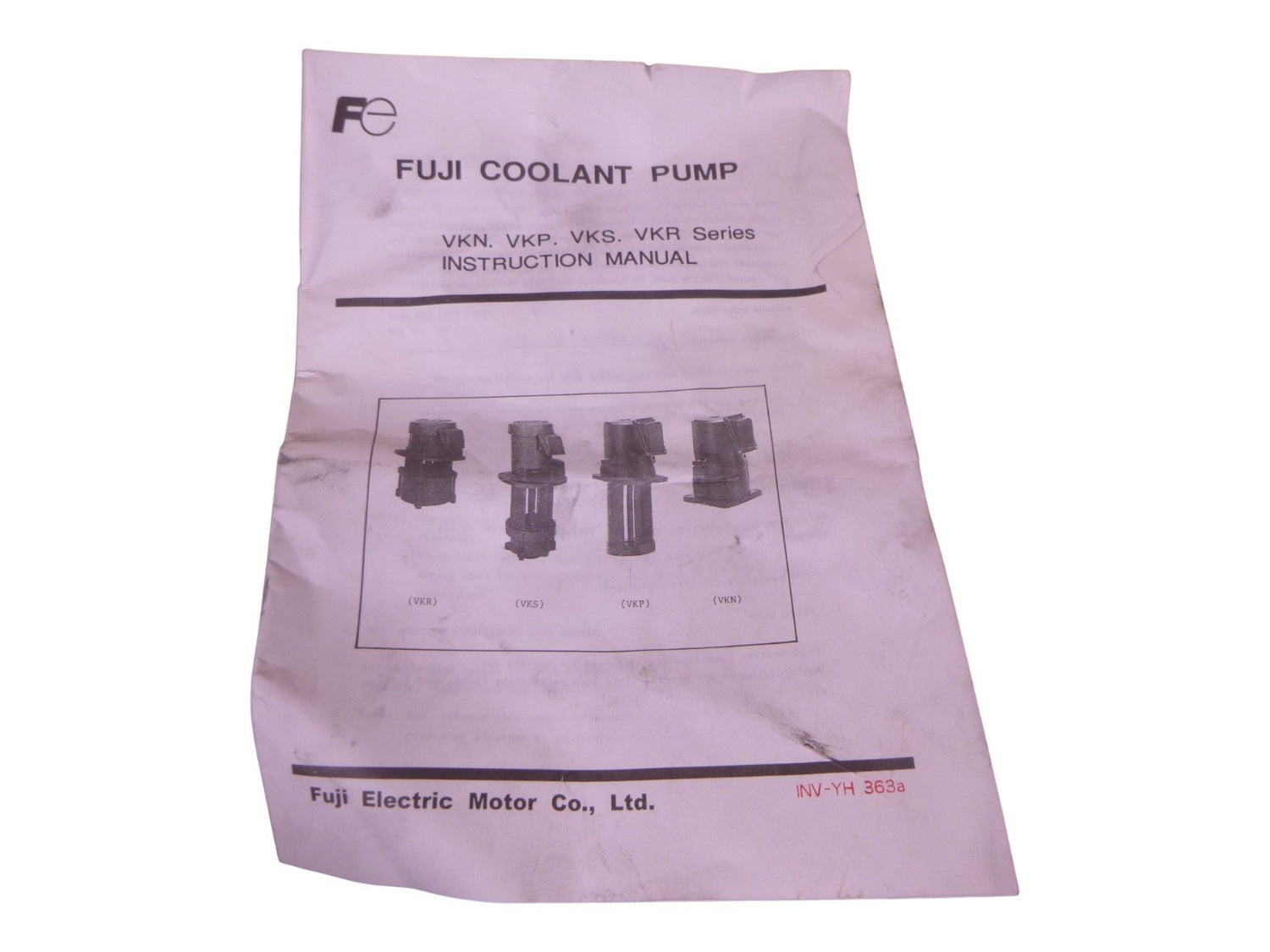 480V Fuji Electric VKP075A Coolant Pump 180W , 0.45A , 100 I/min , 3m Head, 1/2" | Industrial Electric Motors, Pumps &amp; Parts