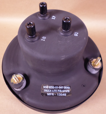 (2x) Humvee M998 M939 Headlight LED Black Housing Truck-Lite , 6220-01-547-9049 | Genuine M35 Military Truck Parts and M939 Cargo Truck Surplus Parts