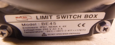 Evian 6964 Actuator DN200 w/ BE45 Max-Air Limit Switch Box & 8" Butterfly Valve | Industrial MRO Replacement Parts, Manufacturing Machine Parts & Components, Heavy Equipment Parts Supplier