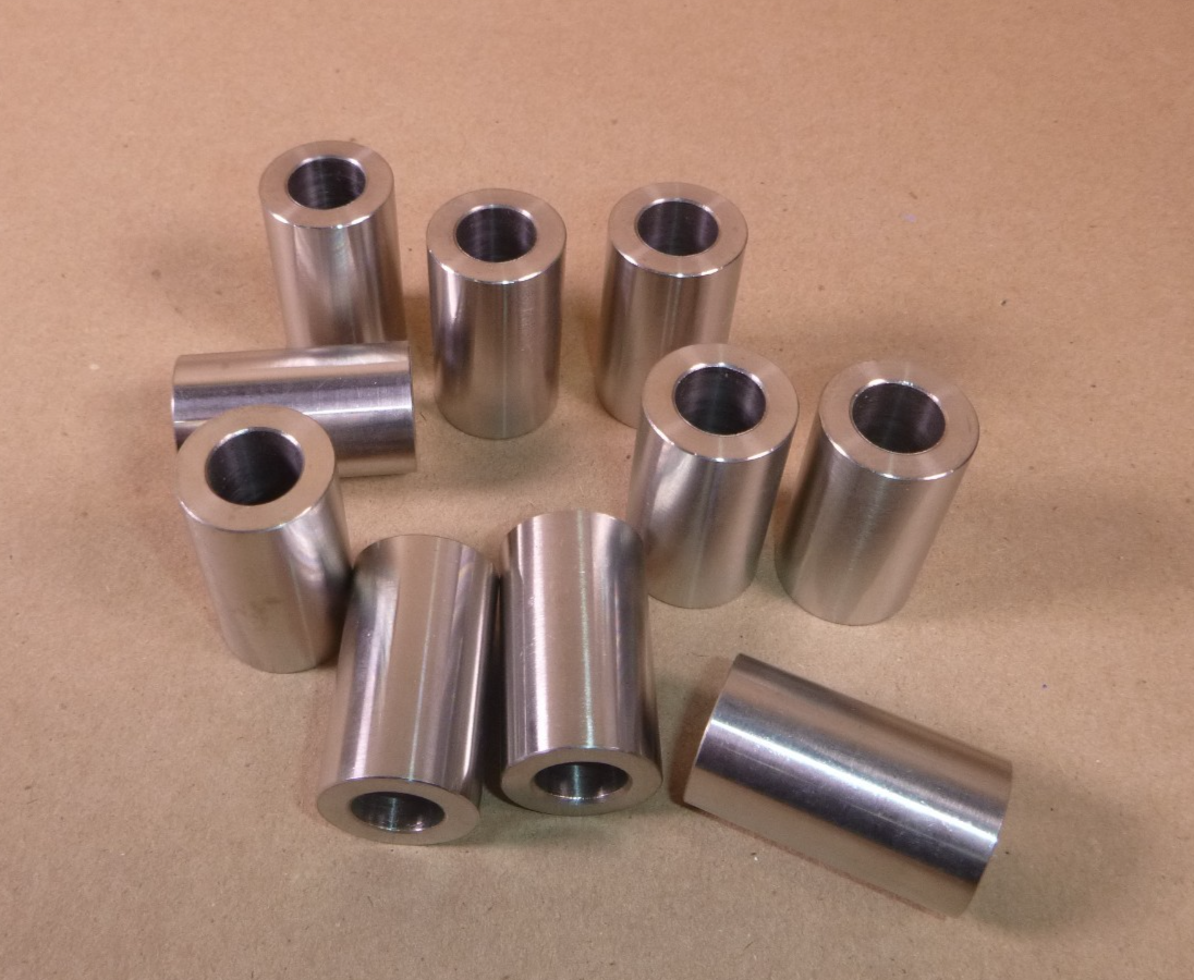 1/2" id x 7/8" od x 1-1/2" Tall Stainless Steel Standoff Spacer Bushing (10 Pcs) | Industrial Replacement Nuts &amp; Bolts Distributor and Machinery Screws &amp; Fasteners Supply
