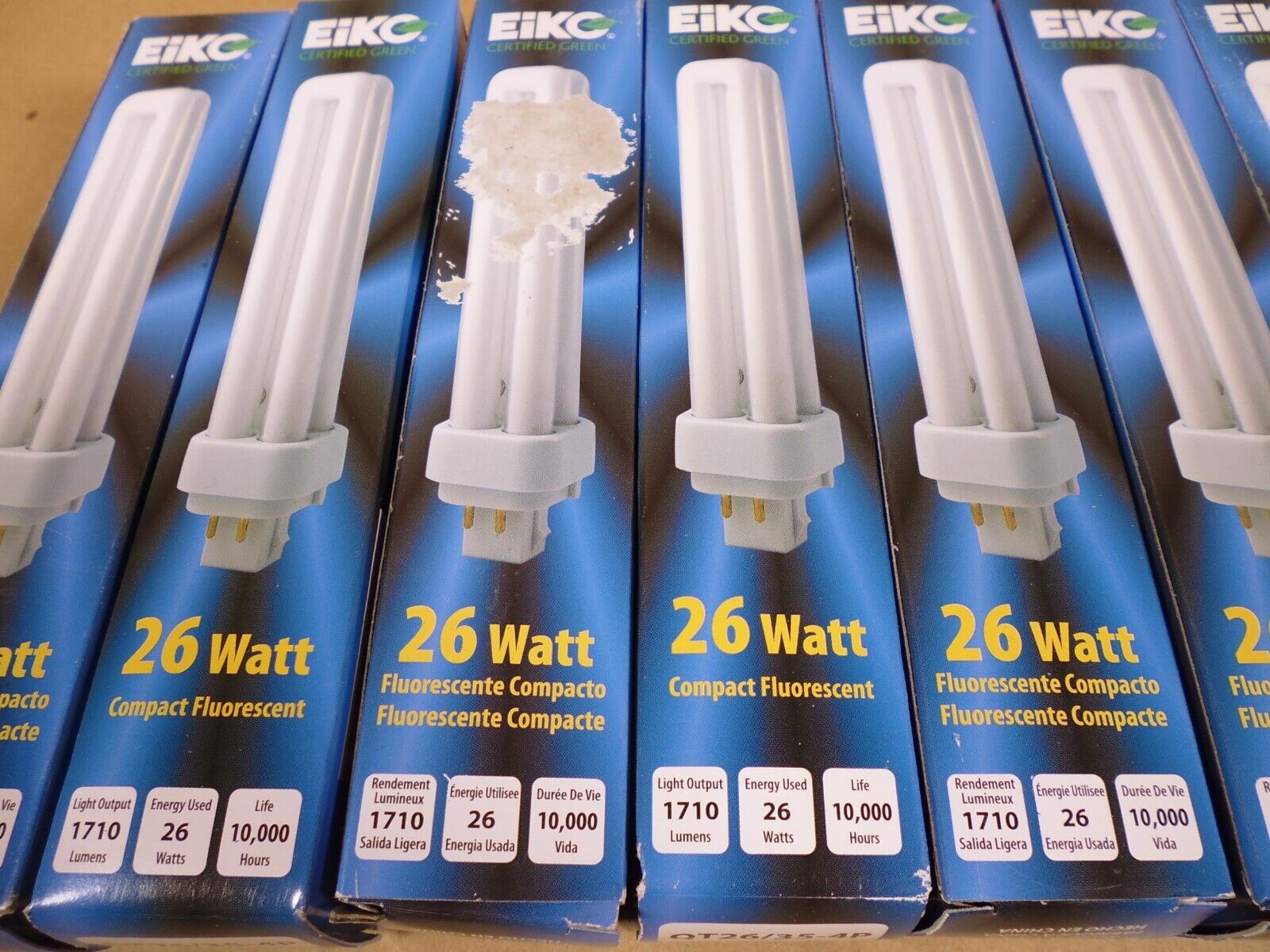 (10) NEW EIKO QT26/35-4P 26W G24q-3 3500K Quad-Tube CFL Lamp Light Bulb | Electrical MRO Replacement Parts &amp; Components and Commercial Electrical Supplies Company