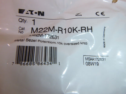 NEW EATON M22M-R10K-RH POTENTIOMETER METAL-BZL 10K OVERSIZED | Electrical MRO Replacement Parts &amp; Components and Commercial Electrical Supplies Company