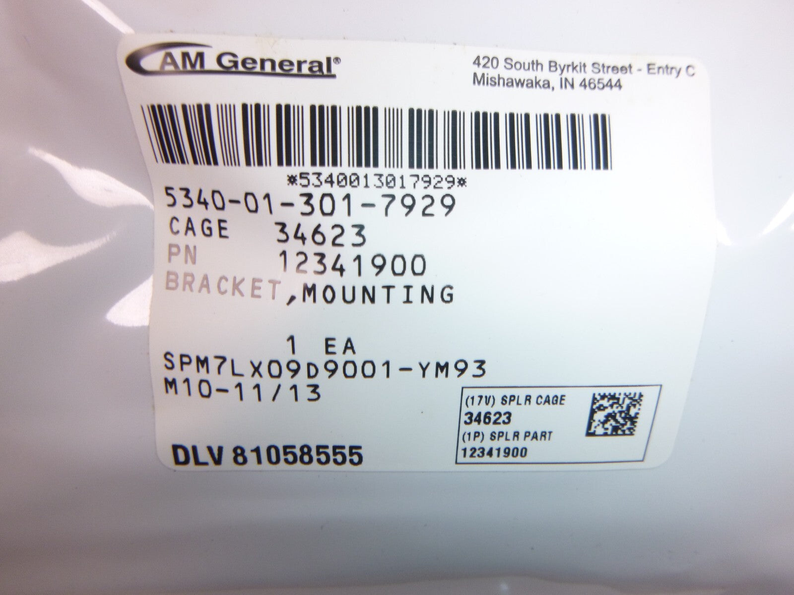 USGI M998 Humvee Rear Axle Differential Mounting Bracket AM General 12341900 | Genuine HMMWV Replacement Parts and Military Surplus Humvee Parts &amp; Accessories