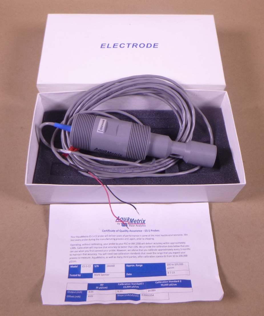 ES5C2-020 AquaMetrix ES-5 Series Conductivity Sensor Water Analytics | Electrical MRO Replacement Parts &amp; Components and Commercial Electrical Supplies Company