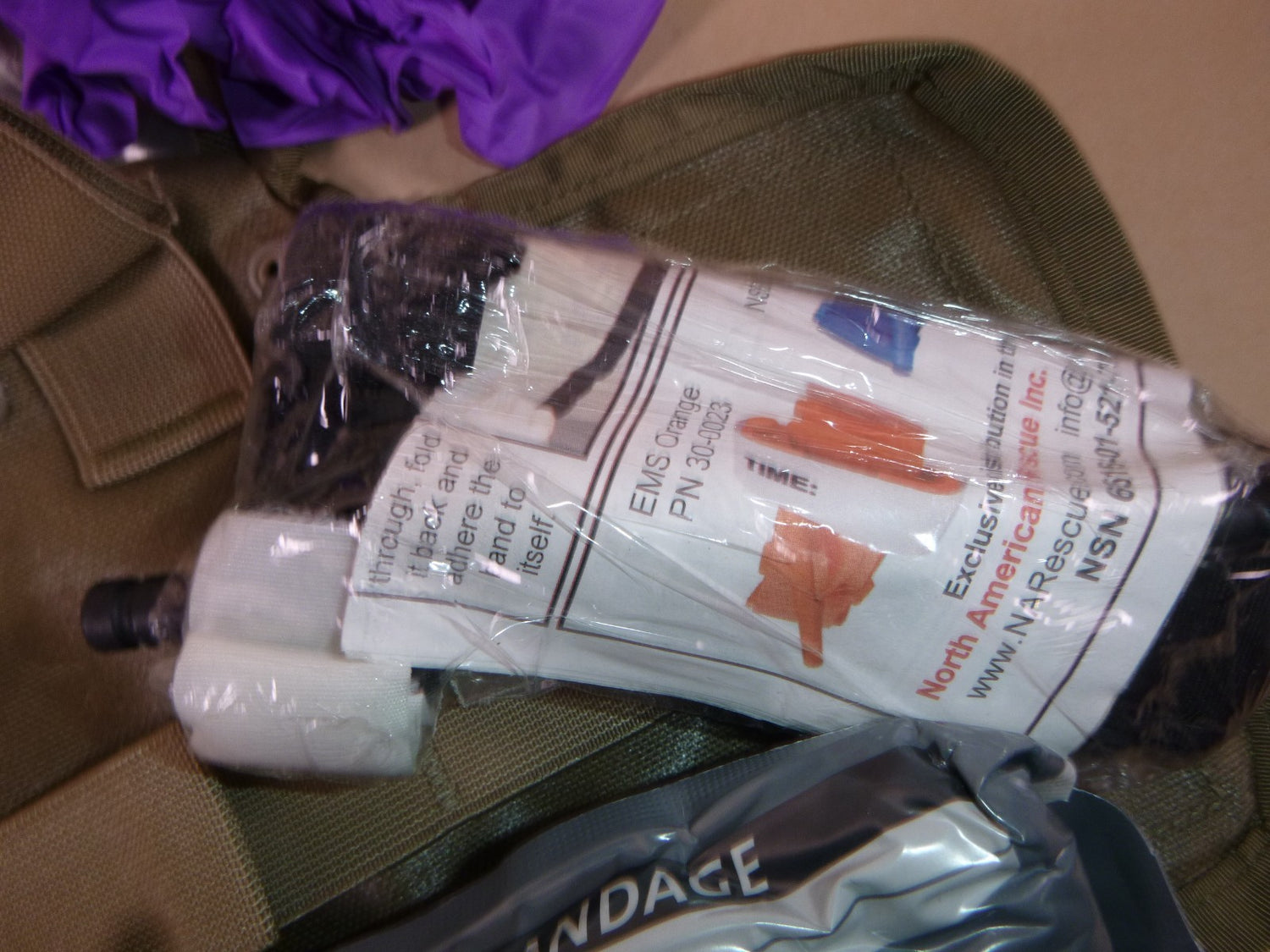 USGI New Surplus Military First Aid Pouch IFAK With Insert And Expired Contents