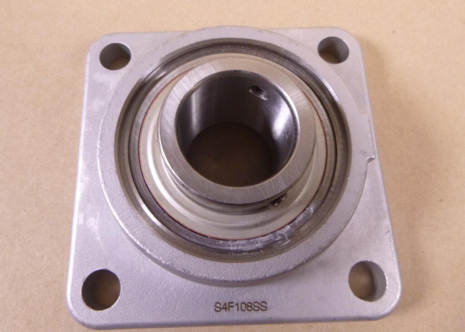 MRC S2F108SS Cast Stainless Steel Washdown Four-Bolt Flange Bearing 1-1/2" Bore | Industrial MRO Replacement Parts, Manufacturing Machine Parts &amp; Components, Heavy Equipment Parts Supplier