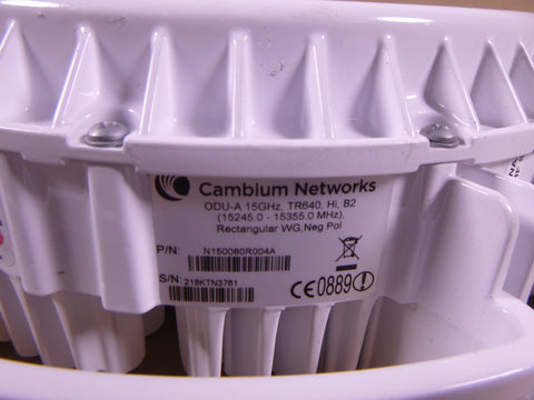 N150080R004A Cambium Networks PTP ODU-A 15GHz, TR640, Hi, B2, Rectangular WG Neg