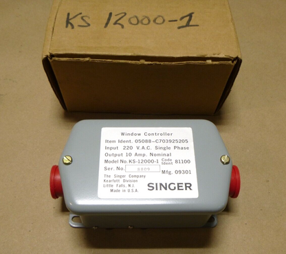 USGI Singer KS-12000-1 Heated Window Controller 220 Vac Single Phase 10 Amp | Electrical MRO Replacement Parts &amp; Components and Commercial Electrical Supplies Company