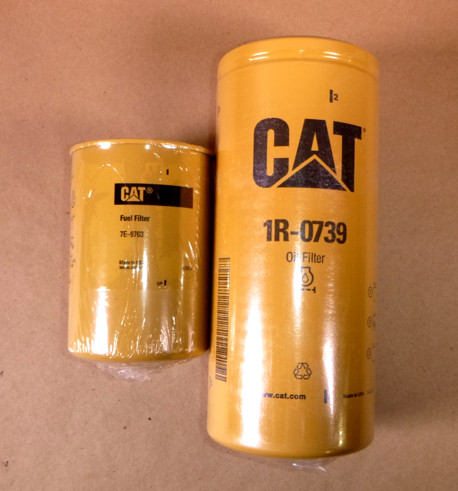 Caterpillar 7E-9763 Fuel &amp; 1R-0739 Oil Filter Set For 3116 Cat Engine 4R9802 | Industrial Tractor Parts Supplier and Surplus Tractor Parts &amp; Accessories