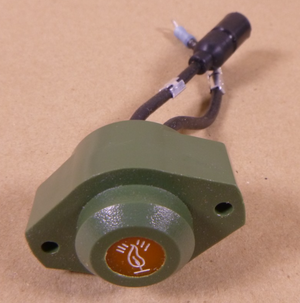 Flame Heater Warning Indicator Light HMMWV M996 M997 12341838 , 6220-01-269-7067 | Genuine HMMWV Replacement Parts and Military Surplus Humvee Parts & Accessories