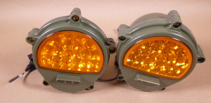 2x HUMVEE M998 FMTV 12422957 Military Front Composite LED Amber Stop Light | Genuine FMTV Replacement Parts, LMTV Parts For Sale and Military Surplus Medium Tactical Vehicle Parts &amp; Components