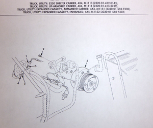 M1113, M1151, M1152, 2-Wire Humvee A/C Compressor 4526529 , 4130-01-539-6297