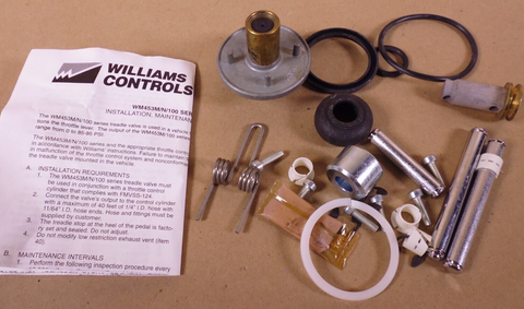 OEM Williams Controls R453M/N/100 WM453M/N/100 Series Treadle Valve Repair Kit