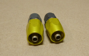 (2x) M83798/1-4 Tube to Hose Straight Adapter 816-4, 4730-00-618-7378 