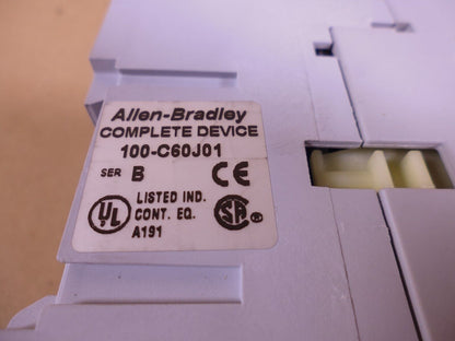 Allen Bradley 100-C60J01 Contactor 24V, 60HZ , 3 Pole, 1 N.C. Aux Cont, Ser B | Electrical MRO Replacement Parts &amp; Components and Commercial Electrical Supplies Company