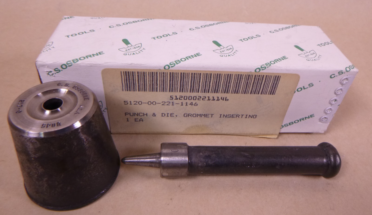 C.S. Osborne Spur Grommet Setting Die 