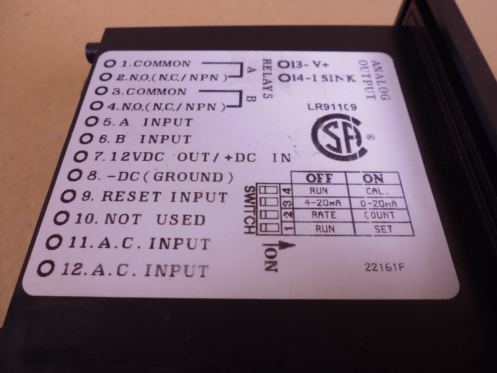 USED KEP Kessler-Ellis Mini-Batcher 6-Digit LED Flow Batcher MR2B3 220VAC 6.5VA | Electrical MRO Replacement Parts &amp; Components and Commercial Electrical Supplies Company
