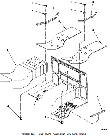 LMTV M1078 Cab Floor Running Board , 12417487 , 12417487-001 , 2590-01-377-4295 | Genuine FMTV Replacement Parts, LMTV Parts For Sale and Military Surplus Medium Tactical Vehicle Parts & Components