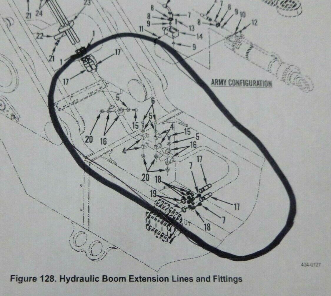 KALMAR RT240 Hydraulic Boom Extension Hose A36353.0300, 4720-01-479-3126 | Industrial Tractor Parts Supplier and Surplus Tractor Parts &amp; Accessories