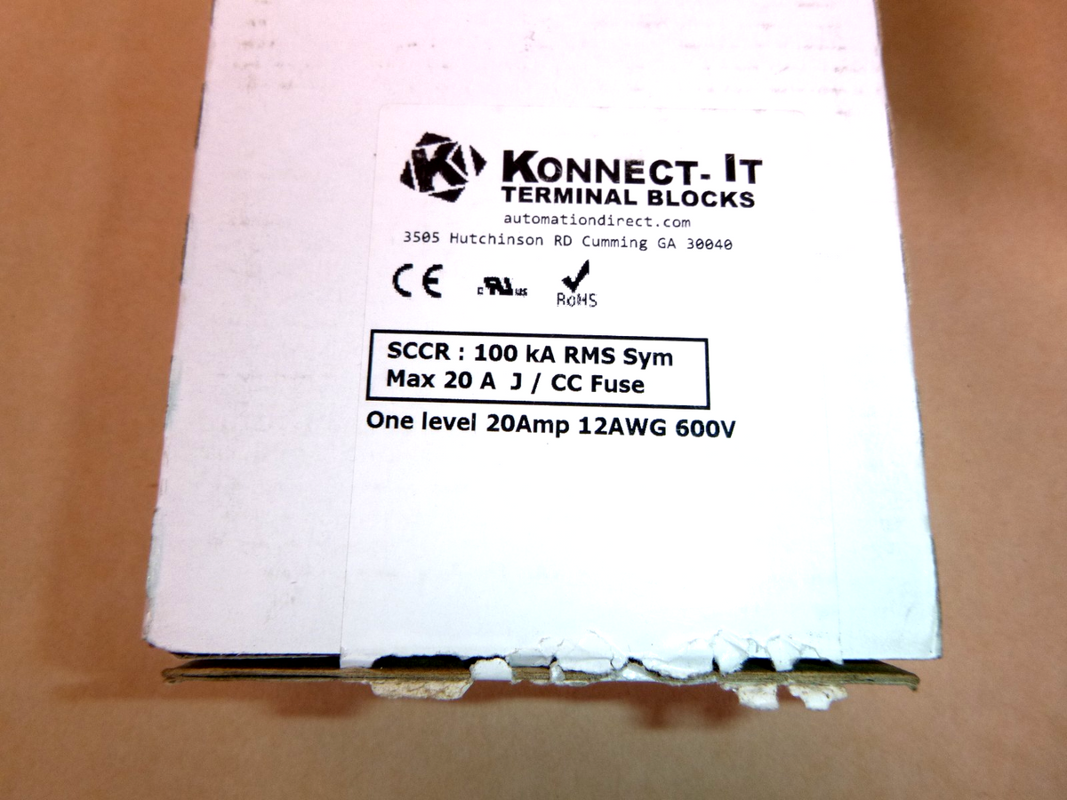 (169 Pcs) Konnect-It Feed Thru Terminal Block 26-12 Awg 20A 69 White &amp; 100 Blue